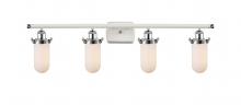 Innovations Lighting 516-4W-WPC-CE231-W - Kingsbury - 4 Light - 34 inch - White Polished Chrome - Bath Vanity Light