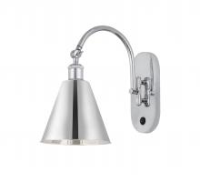 Innovations Lighting 518-1W-PC-MBC-8-PC - Berkshire - 1 Light - 8 inch - Polished Chrome - Adjustable Swing Arm