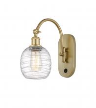 Innovations Lighting 518-1W-SG-G1013 - Belfast - 1 Light - 6 inch - Satin Gold - Adjustable Swing Arm