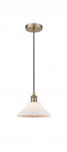 Innovations Lighting 616-1P-AB-G131-LED - Orwell - 1 Light - 8 inch - Antique Brass - Cord hung - Mini Pendant