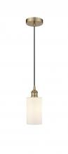 Innovations Lighting 616-1P-AB-G801-LED - Clymer - 1 Light - 4 inch - Antique Brass - Cord hung - Mini Pendant