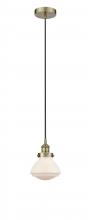 Innovations Lighting 616-1PH-AB-G321-LED - Olean - 1 Light - 7 inch - Antique Brass - Cord hung - Mini Pendant
