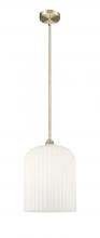 Innovations Lighting 616-1S-AB-G559-12GWH - Bridal Veil - 1 Light - 5 inch - Antique Brass - Cord hung - Mini Pendant