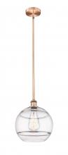 Innovations Lighting 616-1S-AC-G556-12CL - Rochester - 1 Light - 12 inch - Antique Copper - Cord hung - Mini Pendant