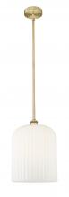 Innovations Lighting 616-1S-BB-G559-12GWH - Bridal Veil - 1 Light - 5 inch - Brushed Brass - Cord hung - Mini Pendant