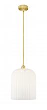 Innovations Lighting 616-1S-SG-G559-12GWH - Bridal Veil - 1 Light - 5 inch - Satin Gold - Cord hung - Mini Pendant
