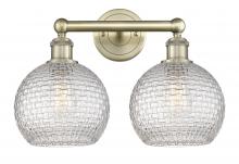 Innovations Lighting 616-2W-AB-G122C-8CL - Athens - 2 Light - 17 inch - Antique Brass - Bath Vanity Light
