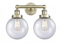 Innovations Lighting 616-2W-AB-G204-8 - Beacon - 2 Light - 17 inch - Antique Brass - Bath Vanity Light