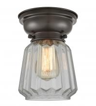 Innovations Lighting 623-1F-OB-G142 - Chatham - 1 Light - 7 inch - Oil Rubbed Bronze - Flush Mount