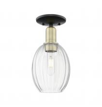 Innovations Lighting 716-1C-BAB-G459-6CL - Preston Bulb - 1 Light - 6 inch - Black Antique Brass - Semi-Flush Mount