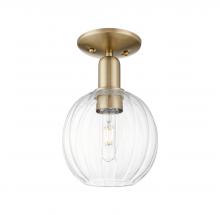 Innovations Lighting 716-1C-CB-G458-7CL - Preston Globe - 1 Light - 6 inch - Champagne Bronze - Semi-Flush Mount