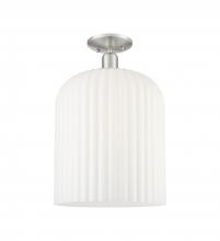 Innovations Lighting 716-1C-SN-G559-12GWH - Bridal Veil - 1 Light - 12 inch - Brushed Satin Nickel - Semi-Flush Mount