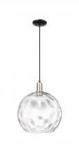Innovations Lighting 716-1P-BAB-G1215-14 - Athens Water Glass - 1 Light - 13 inch - Black Antique Brass - Cord hung - Mini Pendant