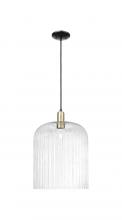 Innovations Lighting 716-1P-BAB-G559-12CL - Bridal Veil - 1 Light - 12 inch - Black Antique Brass - Cord hung - Mini Pendant