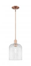 Innovations Lighting 716-1S-AC-G559-8CL - Bridal Veil - 1 Light - 8 inch - Antique Copper - Mini Pendant