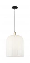 Innovations Lighting 716-1S-BAB-G559-12GWH - Bridal Veil - 1 Light - 12 inch - Black Antique Brass - Mini Pendant