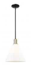Innovations Lighting 716-1S-BAB-GBC-121 - Berkshire Glass - 1 Light - 12 inch - Black Antique Brass - Stem hung - Mini Pendant