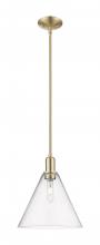 Innovations Lighting 716-1S-CB-GBC-124 - Berkshire Glass - 1 Light - 12 inch - Champagne Bronze - Stem hung - Mini Pendant