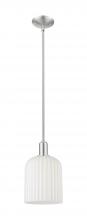 Innovations Lighting 716-1S-SN-G559-8GWH - Bridal Veil - 1 Light - 8 inch - Brushed Satin Nickel - Mini Pendant