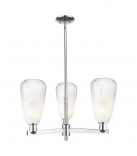 Innovations Lighting 716-3CR-PC-G480-6OP - Brookhaven Almond - 3 Light - 18 inch - Polished Chrome - Flush Mount