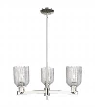 Innovations Lighting 716-3CR-PN-G559-5CL - Bridal Veil - 3 Light - 18 inch - Polished Nickel - Flush Mount