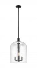 Innovations Lighting 716-3S-BK-G559-12CL - Bridal Veil - 1 Light - 12 inch - Matte Black - Mini Pendant