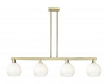 Innovations Lighting 716-4I-AB-G483-8OP - Brookhaven Globe - 4 Light - 48 inch - Antique Brass - Cord hung - Island Light