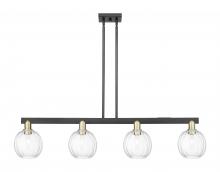 Innovations Lighting 716-4I-BAB-G458-7CL - Preston Globe - 4 Light - 48 inch - Black Antique Brass - Cord hung - Island Light