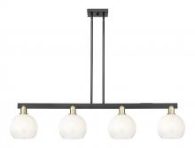 Innovations Lighting 716-4I-BAB-G483-8OP - Brookhaven Globe - 4 Light - 48 inch - Black Antique Brass - Cord hung - Island Light