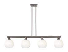 Innovations Lighting 716-4I-OB-G483-8OP - Brookhaven Globe - 4 Light - 48 inch - Oil Rubbed Bronze - Cord hung - Island Light