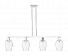 Innovations Lighting 716-4I-PC-G457-6CL - Preston Flute - 4 Light - 48 inch - Polished Chrome - Cord hung - Island Light