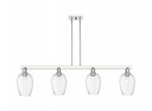 Innovations Lighting 716-4I-PN-G457-6CL - Preston Flute - 4 Light - 48 inch - Polished Nickel - Cord hung - Island Light
