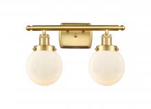 Innovations Lighting 916-2W-SG-G201-6 - Beacon - 2 Light - 16 inch - Satin Gold - Bath Vanity Light