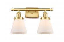 Innovations Lighting 916-2W-SG-G61 - Cone - 2 Light - 16 inch - Satin Gold - Bath Vanity Light