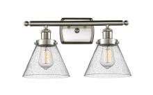 Innovations Lighting 916-2W-SN-G44 - Cone - 2 Light - 18 inch - Brushed Satin Nickel - Bath Vanity Light