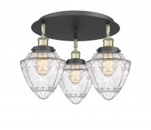 Innovations Lighting 916-3C-BAB-G664-7 - Bullet - 3 Light - 18 inch - Black Antique Brass - Flush Mount