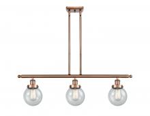 Innovations Lighting 916-3I-AC-G204-6 - Beacon - 3 Light - 36 inch - Antique Copper - Stem Hung - Island Light