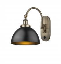 Innovations Lighting 918-1W-AB-MFD-10-BK - Ballston Urban - 1 Light - 10 inch - Antique Brass - Adjustable Swing Arm