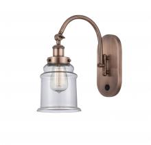 Innovations Lighting 918-1W-AC-G182 - Canton - 1 Light - 7 inch - Antique Copper - Adjustable Swing Arm