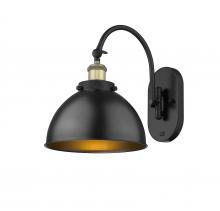 Innovations Lighting 918-1W-BAB-MFD-10-BK - Ballston Urban - 1 Light - 10 inch - Black Antique Brass - Adjustable Swing Arm