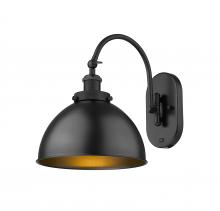 Innovations Lighting 918-1W-BK-MFD-10-BK - Ballston Urban - 1 Light - 10 inch - Matte Black - Adjustable Swing Arm