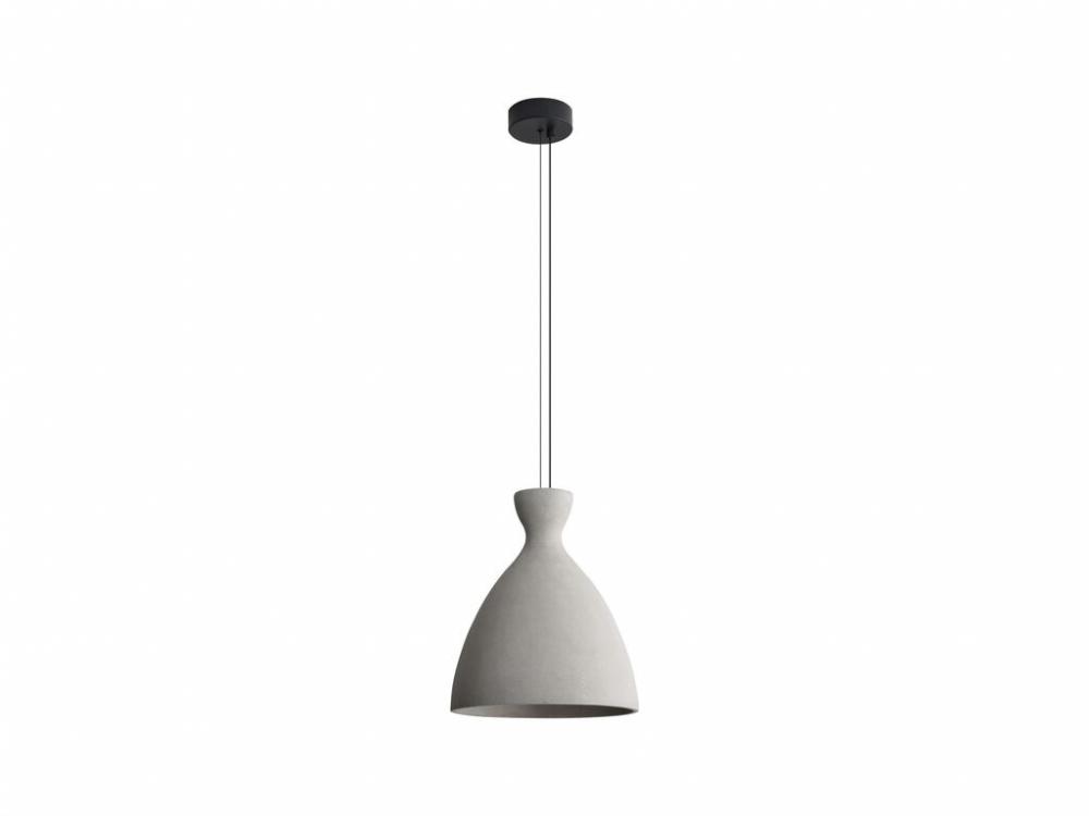 Aethera 14&#34; LED Pendant in Grey Cement