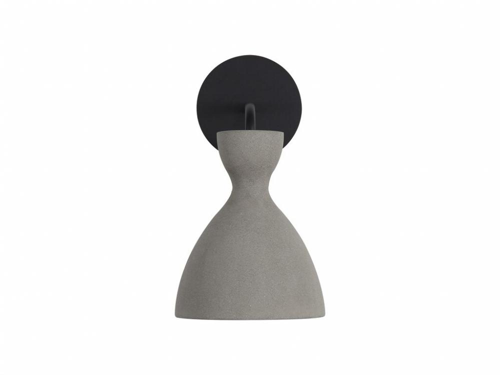 Aethera LED 7&#34; Wall Sconce - Outdoor in Grey Cement