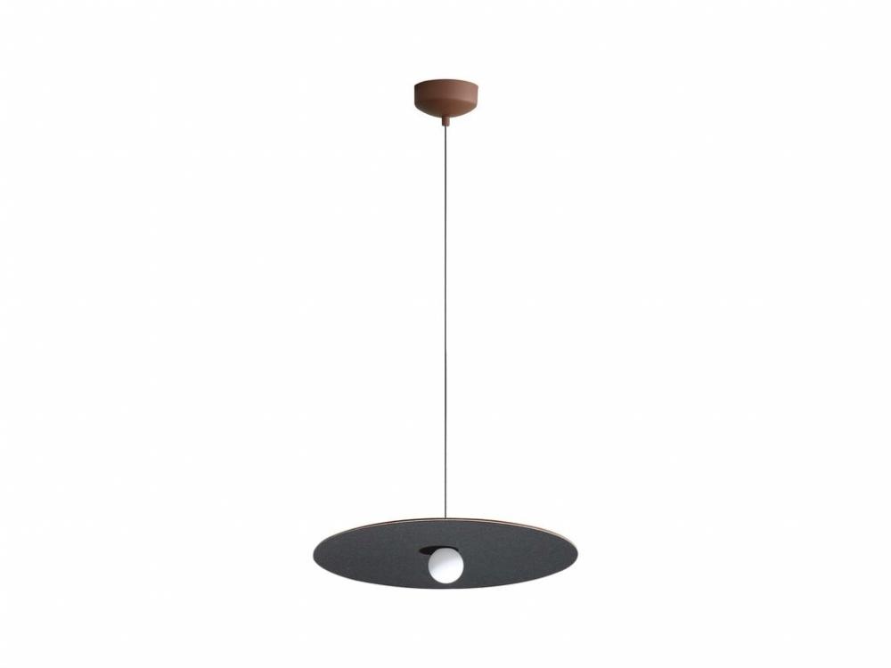 Faroe 24&#34; LED Pendant in Coffee/Black