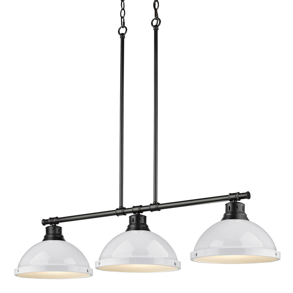 Duncan Small Pendant with Chain in Pewter with Clear Glass