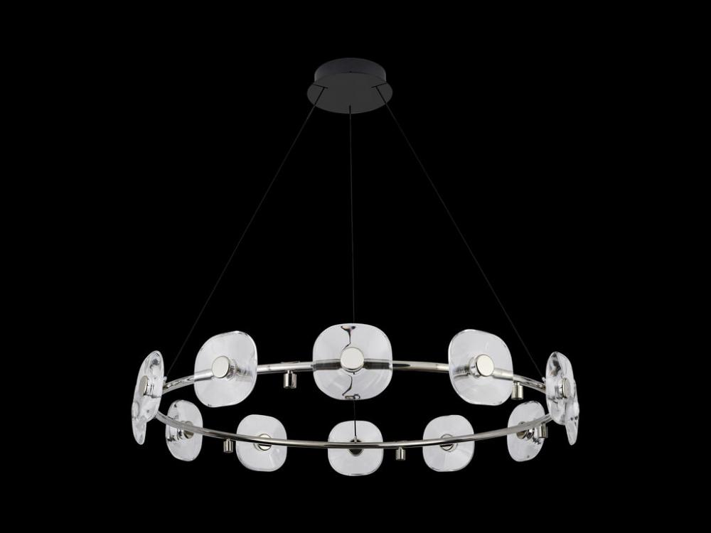 Celestia LED 12 Light Chandelier in Chrome