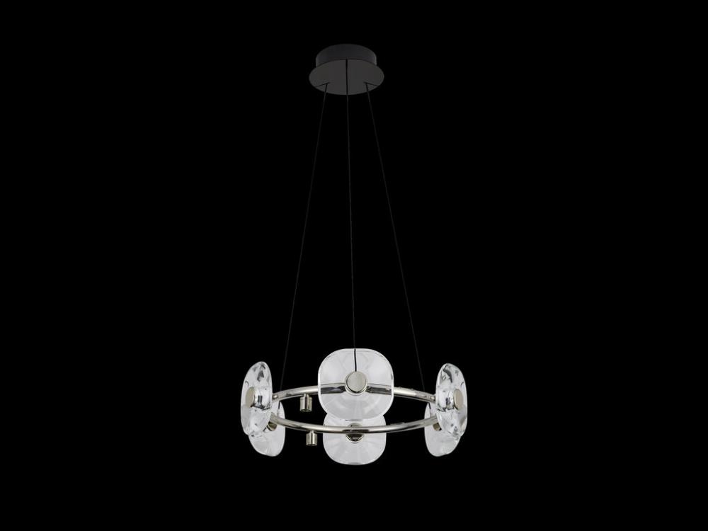 Celestia LED 6 Light Chandelier in Chrome