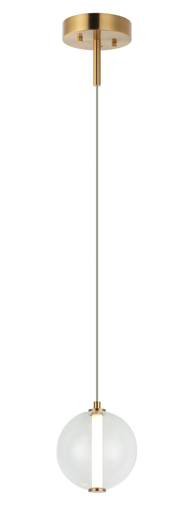 Belange Aged Gold Brass Pendant