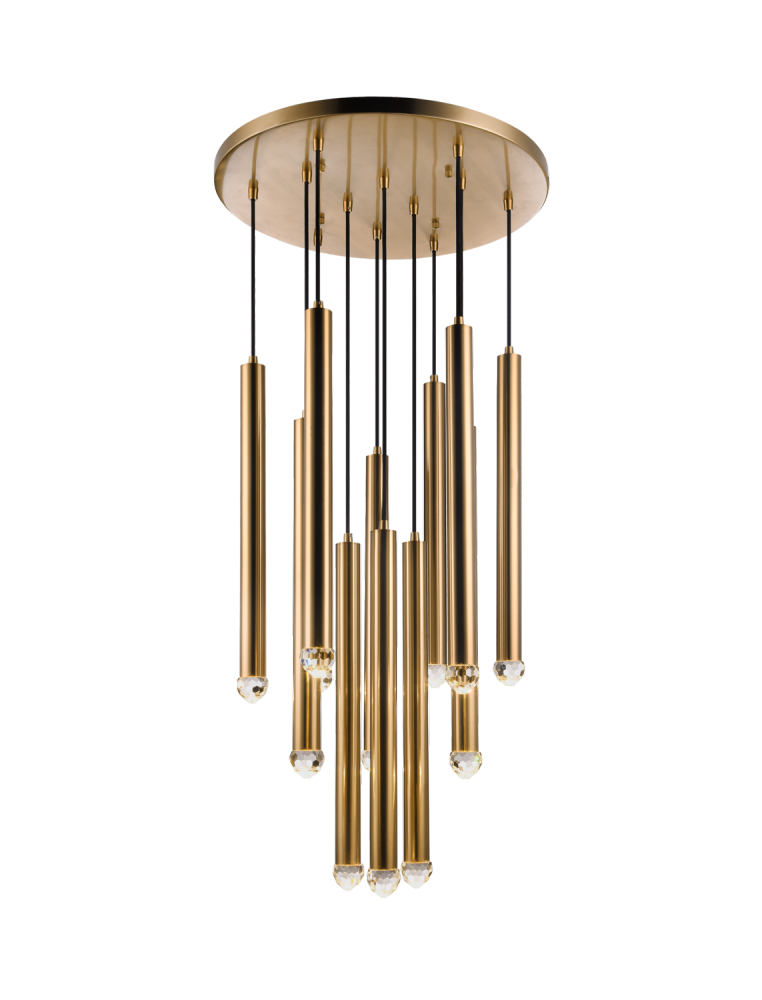 Reign Aged Gold Brass Pendant