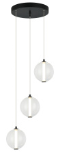 Matteo Lighting C69603MBCL - Belange Matte Black Pendant